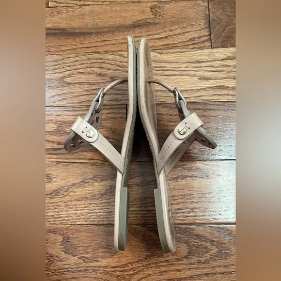 Tory Burch Women's Miller Soft Calf Leather Sandals Sz 7.5 - Picture 4 of 10